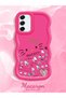 Samsung Galaxy S21 Fe Compatible Shockproof Simple Red Silicone Phone Case Hello Kitty Pattern - 2