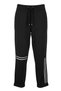 Women's Plus Size Black Oversize Leaf Patterned Hooded Zippered Cardigan - 4