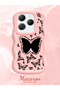 Infinix Hot 40 Pro Compatible Shockproof Simple Pink Silicone Phone Case Butterfly Pattern - 2
