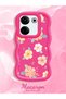 Tecno Camon 20 Compatible Shockproof Simple Red Silicone Phone Case Cover Flower Pattern - 2
