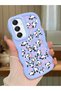 Samsung Galaxy A16 Compatible Shockproof Simple Blue Silicone Phone Case Panda Pattern