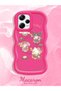 Simple Red Silicone Phone Case Kitty Pattern Compatible with Redmi Note 12 Pro 5g Shockproof