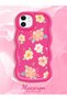 iPhone 11 Compatible Shockproof Simple Red Silicone Phone Case Cover Flower Pattern - 2