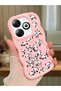 Infinix Hot 40I Compatible Shockproof Simple Pink Silicone Phone Case Panda Pattern