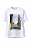 White Oversize Sea-Themed Women's T-Shirt - 2