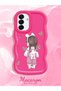 Samsung Galaxy A17 Compatible Shockproof Simple Red Silicone Phone Case Girl Pattern - 2