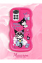 Redmi Note 11 Compatible Shockproof Simple Red Silicone Phone Case Kuromi Pattern - 2