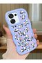 Oppo A6 Pro Compatible Shockproof Simple Blue Silicone Phone Case Panda Pattern