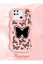 Redmi 10C Compatible Shockproof Simple Pink Silicone Phone Case Butterfly Pattern - 2