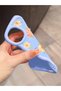 iPhone 17E Compatible Shockproof Simple Blue Silicone Phone Case Flower Pattern - 3