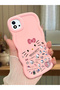 Realme C20 Compatible Shockproof Simple Pink Silicone Phone Case Hello Kitty Pattern