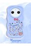 Redmi A3 Pro Compatible Shockproof Simple Blue Silicone Phone Case Hello Kitty Pattern - 2