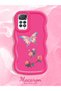Redmi Note 11 Pro 4g Compatible Shockproof Simple Red Silicone Phone Case Butterfly Pattern - 2