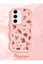 Samsung Galaxy S24 Fe Compatible Shockproof Simple Pink Silicone Phone Case Flower Pattern - 2