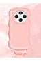 Shockproof Simple Pink Silicone Phone Case Compatible with Redmi 14C 4g