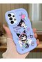 Samsung Galaxy A13 4g Compatible Shockproof Simple Blue Silicone Phone Case Kuromi Pattern