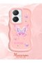 Vivo Y27 Compatible Shockproof Simple Pink Silicone Phone Case Butterfly Pattern - 2