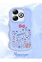 Infinix Smart 8 Pro Compatible Shockproof Simple Blue Silicone Phone Case Hello Kitty Pattern - 2