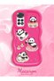 Simple Red Silicone Phone Case Panda Pattern Compatible with Redmi Note 11 Shockproof