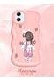 Samsung Galaxy A05 Compatible Shockproof Simple Pink Silicone Phone Case Girl Pattern - 2