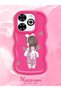 Infinix Smart 8 Plus Compatible Shockproof Simple Red Silicone Phone Case Cover Girl Pattern - 2