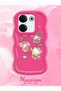 Simple Red Silicone Phone Case Kitty Pattern Compatible with Tecno Camon 20 Shockproof