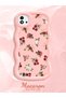 Realme C11 2021 Compatible Shockproof Simple Pink Silicone Phone Case Cover Flower Pattern - 2