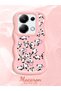 Redmi Note 13 Pro 4g Compatible Shockproof Simple Pink Silicone Phone Case Panda Pattern - 2