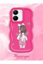 Vivo Y36 5g Compatible Shockproof Simple Red Silicone Phone Case Girl Pattern - 2