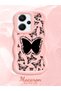 Redmi Note 13 Pro Plus 5g Compatible Shockproof Simple Pink Silicone Phone Case Butterfly Pattern - 2