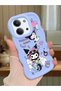 Xiaomi Redmi 15C 5g Compatible Shockproof Simple Blue Silicone Phone Case Kuromi Pattern