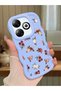 Infinix Hot 40I Compatible Shockproof Simple Blue Silicone Phone Case Flower Pattern