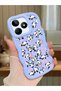 Realme C51 Compatible Shockproof Simple Blue Silicone Phone Case Panda Pattern