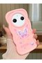Redmi A3 Pro Compatible Shockproof Simple Pink Silicone Phone Case Butterfly Pattern