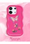 Redmi Note 13 Pro 5g Compatible Shockproof Simple Red Silicone Phone Case Butterfly Pattern - 2