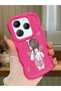Infinix Hot 40 Pro Compatible Shockproof Simple Red Silicone Phone Case Girl Pattern