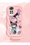 Redmi Note 11 Compatible Shockproof Simple Pink Silicone Phone Case Kuromi Pattern - 2