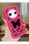 Redmi A3 Pro Compatible Shockproof Simple Red Silicone Phone Case Butterfly Pattern