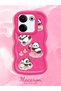 Simple Red Silicone Phone Case Panda Pattern Shockproof Compatible with Tecno Camon 20