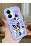 Vivo Y56 Compatible Shockproof Simple Blue Silicone Phone Case Kuromi Pattern