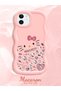 حافظة هاتف من السيليكون الوردي البسيط المقاوم للصدمات متوافقة مع هاتف iPhone 11 بنمط Hello Kitty - 2