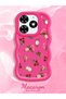 Tecno Spark Go 2024 Compatible Shockproof Simple Red Silicone Phone Case Cover Flower Pattern - 2
