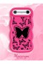 Tecno Spark Slim Compatible Shockproof Simple Red Silicone Phone Case Butterfly Pattern - 2