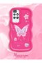 Redmi 10 2022 Compatible Shockproof Simple Red Silicone Phone Case Butterfly Pattern - 2
