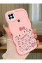 Redmi 10A Compatible Shockproof Simple Pink Silicone Phone Case Hello Kitty Pattern