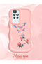 Redmi 10 Compatible Shockproof Simple Pink Silicone Phone Case Butterfly Pattern - 2