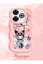 Infinix Smart 8 Plus Compatible Shockproof Simple Pink Silicone Phone Case Kuromi Pattern - 2