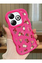 Infinix Smart 8 Pro Compatible Shockproof Simple Red Silicone Phone Case Cover Flower Pattern