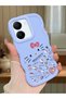 Vivo Y27 Compatible Shockproof Simple Blue Silicone Phone Case Hello Kitty Pattern