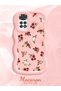 Redmi Note 11 Compatible Shockproof Simple Pink Silicone Phone Case Flower Pattern - 2